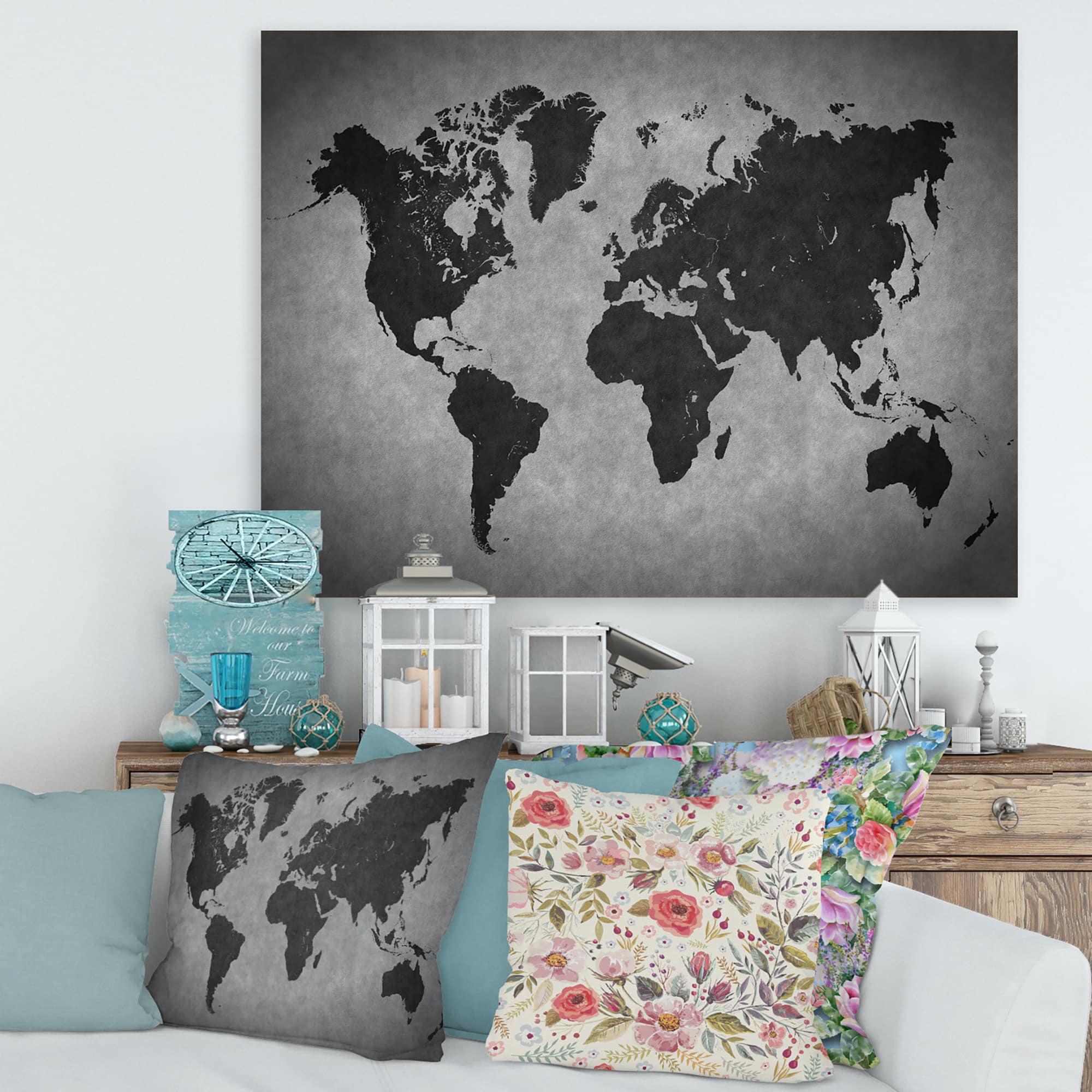 Designart - Ancient Map of The World IX